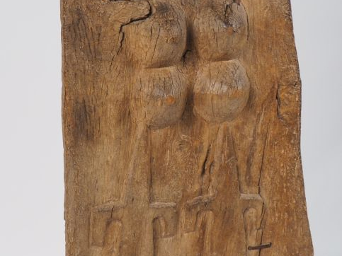 Porte Dogon, Mali Bois à patine naturelle, restauration locale H. 152 