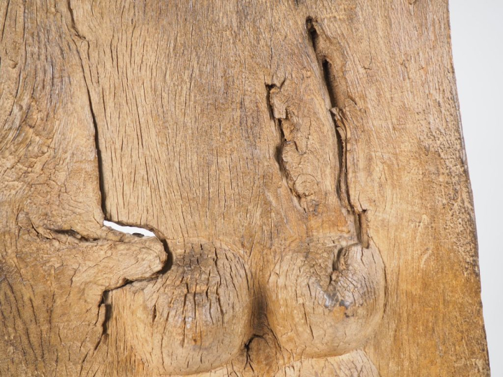 Porte Dogon, Mali Bois à patine naturelle, restauration locale H. 152 