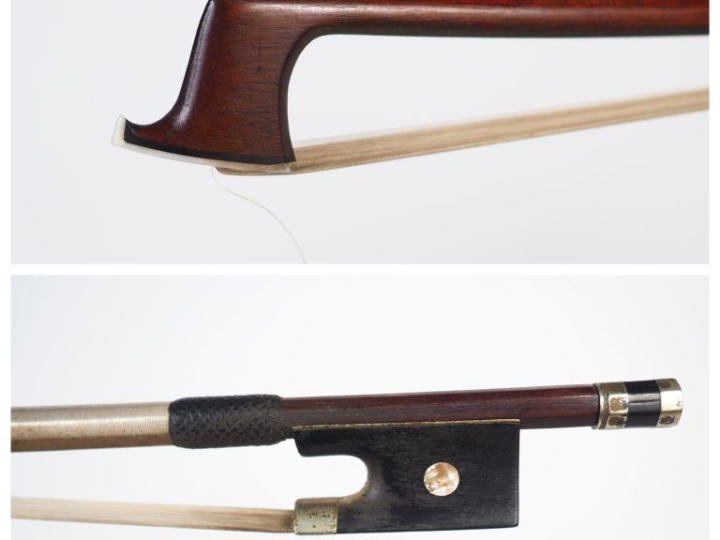 	Interessant archet de violon	 fait par Francois Peccatte dans un beau