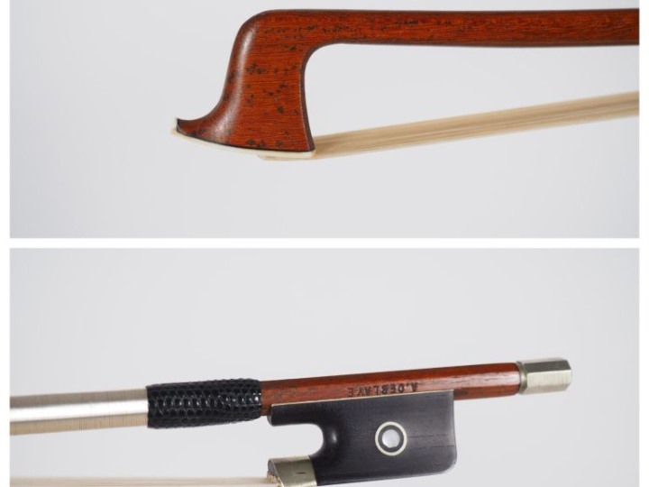 Archet de violon 	fait par Roger François Lotte en pernambouc monté ma