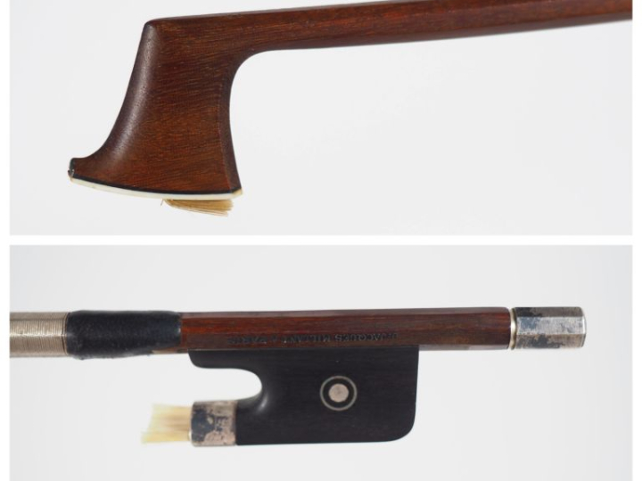 	Interessant archet de violon	 fait par Jean Jacques Millant à Paris e