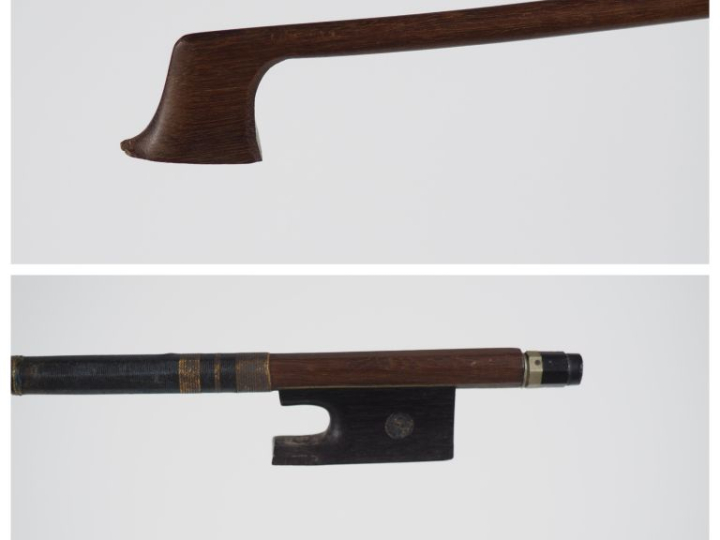Intéressant 	Archet de violon classique 	de l'école de N. Maire en boi
