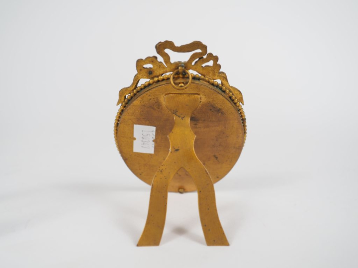 M. CIROT Miniature 1900 "portrait de fillettes" dans un joli cadre méd