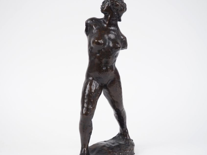 D’après Aristide MAILLOL (1861-1944). Femme nue debout ou l’Action enc
