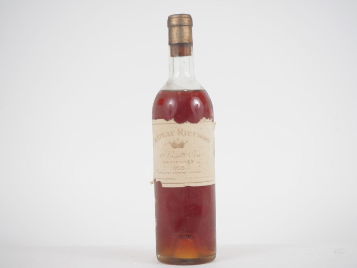 1 BOUTEILLE CHÂTEAU RIEUSSEC 1er CC SAUTERNES - 1958 - MEP/EA 