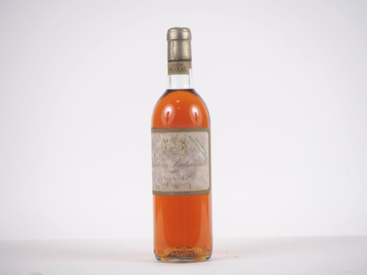 1 BOUTEILLE CHÂTEAU SUDUIRAUT 1er CC SAUTERNES - 1967 - BG/ES 