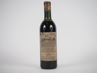 Vente aux enchères 1 BOUTEILLE CHÂTEAU LA TOUR DES TERMES ST ESTÈPHE - 1962 - HEP 