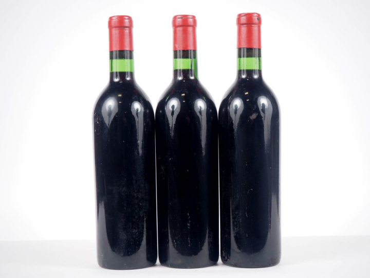 3 BOUTEILLES PORTAIL ROUGE GRAVES - 1967 - TRÈS BONS NIVEAUX/SE/BOUCHO
