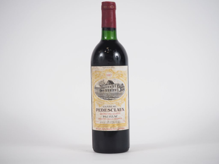 1 BOUTEILLE CHÂTEAU PEDESCLAUX GCC PAUILLAC - 1987 - BG/ES
