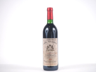 Vente aux enchères 1 BOUTEILLE CHÂTEAU GRAND PUY DUCASSE GCC PAUILLAC - 1989 - ES/ELA 
