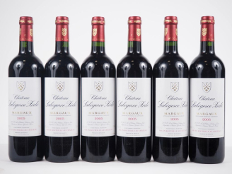 Vente aux enchères 6 BOUTEILLES CHÂTEAU LABEGORCE ZÉDÉ MARGAUX - 2005 - CBO