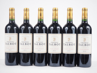 Vente aux enchères 6 BOUTEILLES CHÂTEAU TALBOT GCC ST JULIEN - 2011 - CBO - ETLA