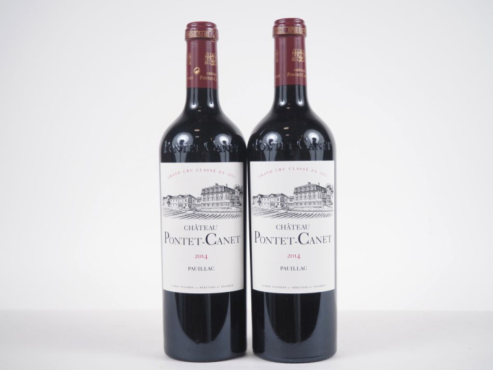 2 BOUTEILLES CHÂTEAU PONTET CANET GCC PAUILLAC - 2014