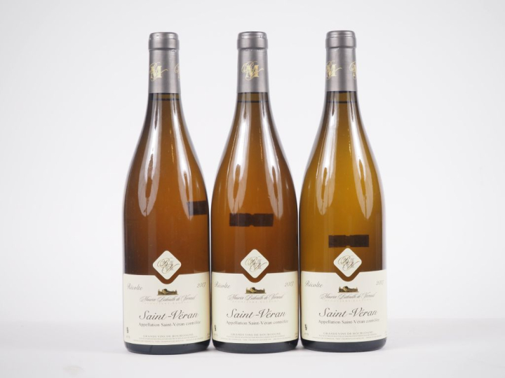 3 BOUTEILLES SAINT VÉRANT MAURICE BIDOUILH DE VERNEUIL - 2007