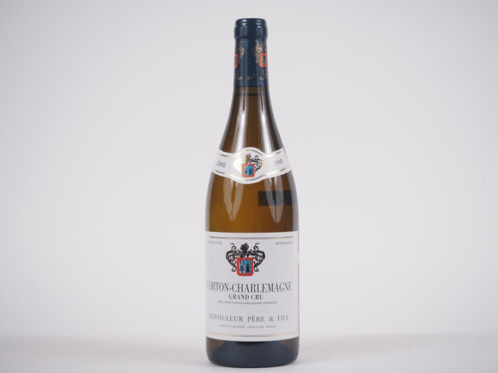 1 BOUTEILLE CORTON CHARLEMAGNE GC DUFOULEUR PÈRE   FILS - 2008