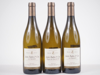 Vente aux enchères 3 BOUTEILLES ST AUBIN 1er CRU "LA CHATENIÈRE" DOMAINE GÉRARD THOMAS ET