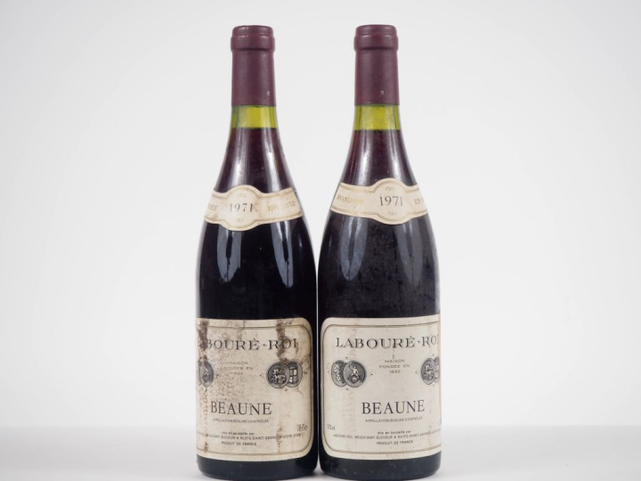 2 BOUTEILLES BEAUNE LABOURÉ ROI - 1971 - ET 