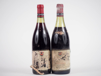 Vente aux enchères 2 BOUTEILLES NUITS ST GEORGES MOILLARD - 1976 - 1 PRÉSUMÉE - 1 à 4,3 C