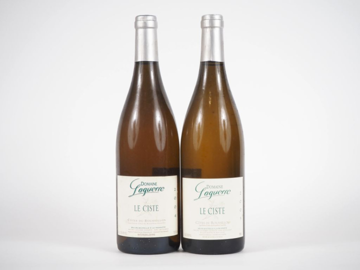 2 BOUTEILLES DOMAINE LAGUERRE "LE CISTE" BLANC CÔTES DU ROUSSILLON : 2