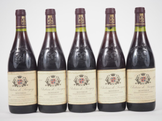 Vente aux enchères 5 BOUTEILLES MONTHÉLIE CHÂTEAU DE SAVIGNY PIERRE LAFOREST - 1990 - ELS