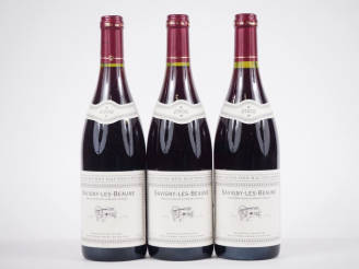 Vente aux enchères 3 BOUTEILLES SAVIGNY LES BEAUNE LES CAVES DES HAUTES CÔTES - 2002