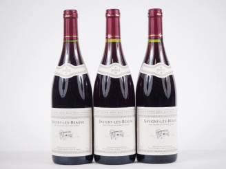 Vente aux enchères 3 BOUTEILLES SAVIGNY LES BEAUNE LES CAVES DES HAUTES CÔTES - 2002