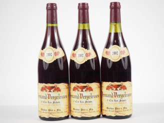 Vente aux enchères 3 BOUTEILLE PERNAND VERGELESSES 1er CRU "LES FICHOTS" BOUDIER PÈRE ET 