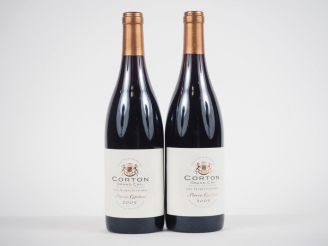 Vente aux enchères 2 BOUTEILLES CORTON GC "LES MARÉCHAUDES" PIERRE LAFOREST - 2005 