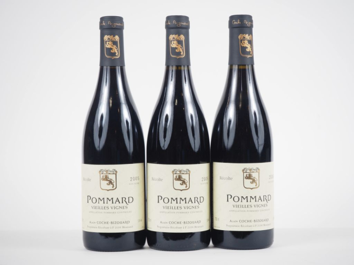 3 BOUTEILLES POMMARD "VIEILLES VIGNES" ALAIN COCHE BIZOUARD - 2005