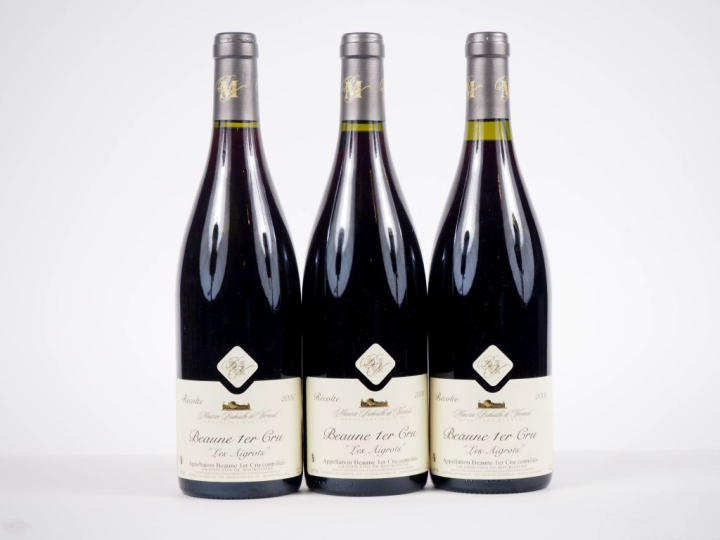 3 BOUTEILLES BEAUNE 1er CRU "LES AIGROTS" MAURICE BIDOUILH DE VERNEUIL