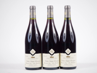 Vente aux enchères 3 BOUTEILLES NUITS ST GEORGES 1er CRU "LES POULETTES" MAURICE BIDOUILH