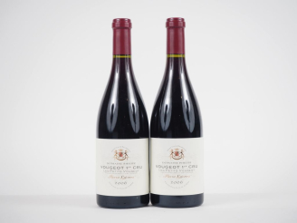 Vente aux enchères 2 BOUTEILLES VOUGEOT 1er CRU "LES PETITS VOUGEOT" DOMAINE PHILIPP PIER