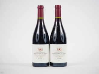 Vente aux enchères 2 BOUTEILLES VOUGEOT 1er CRU "LES PETITS VOUGEOT" DOMAINE PHILIPP PIER