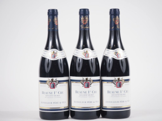Vente aux enchères 3 BOUTEILLES BEAUNE 1er CRU "LES CENT VIGNES" DUFOULEUR PÈRE   FILS - 