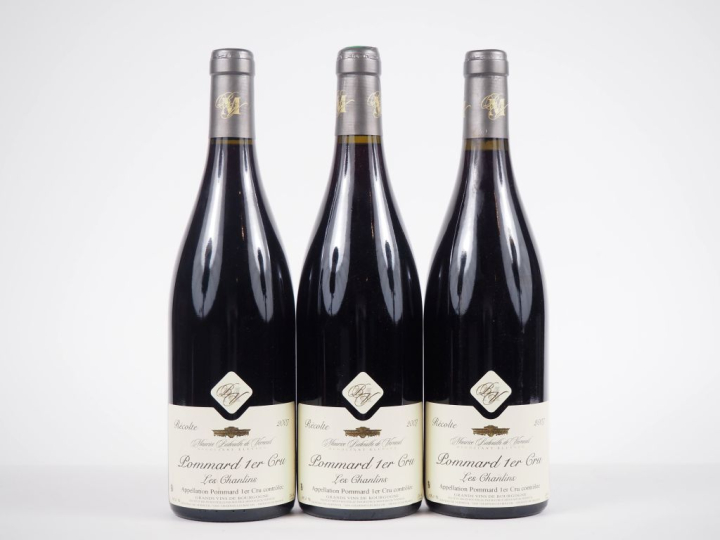 3 BOUTEILLES POMMARD 1er CRU "LES CHANLINS" MAURICE BIDOUILH DE VERNEU