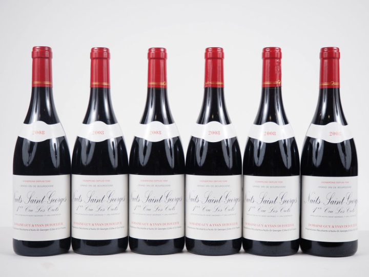 6 BOUTEILLES NUITS ST GEORGES 1er CRU "LES CROTS" DOMAINE GUY ET YVAN 