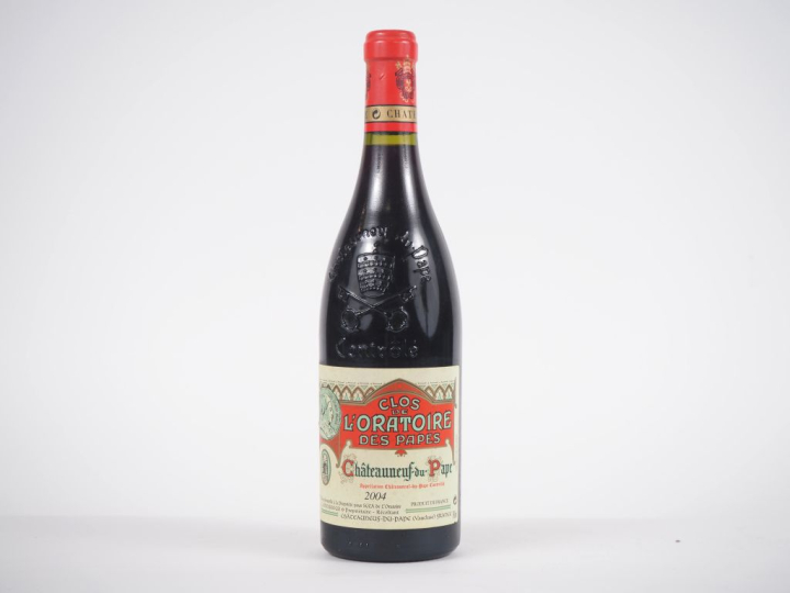 1 BOUTEILLE CHÂTEAUNEUF DU PAPE "CLOS DE L'ORATOIRE DES PAPES"- 2004