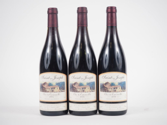 Vente aux enchères 3 BOUTEILLES SAINT JOSEPH "CLOS DE CUMINAILLE" DOMAINE PIERRE GAILLARD