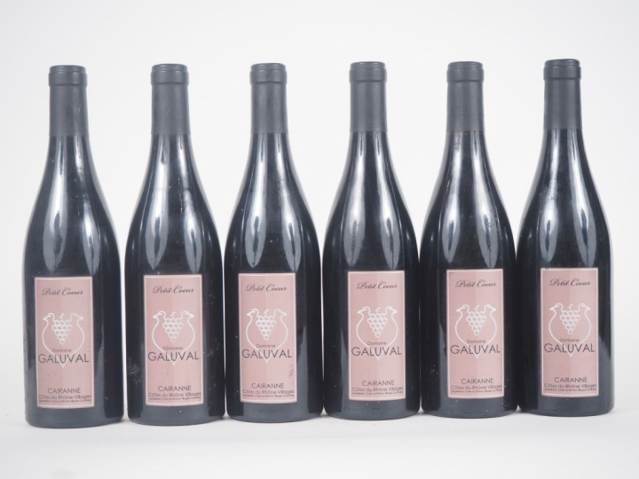 6 BOUTEILLES CAIRANNE "PETIT CŒUR" DOMAINE GALUVAL - 2004 