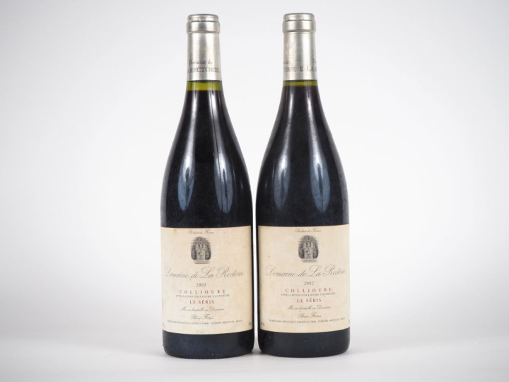 2 BOUTEILLES DOMAINE DE LA RECTORIE "LE SÉRIS" COLLIOURE - 2002 - ET