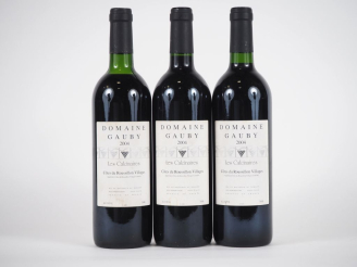 Vente aux enchères 3 BOUTEILLES DOMAINE GAUBY "LES CALCINAIRES" CÔTES DU ROUSSILLON VILLA