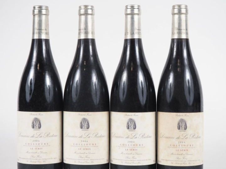 4 BOUTEILLES DOMAINE DE LA RECTORIE "LE SÉRIS" COLLIOURE - 2004 - ET