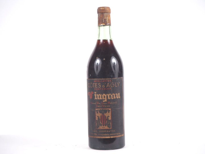 1 VIEILLE BOUTEILLE VINGRAU CÔTES D'AGLY VDN