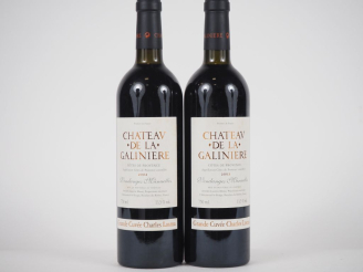 Vente aux enchères 2 BOUTEILLES CHÂTEAU DE LA GALINIERE "GRANDE CUVÉE CHARLES LOSMA" CÔTE