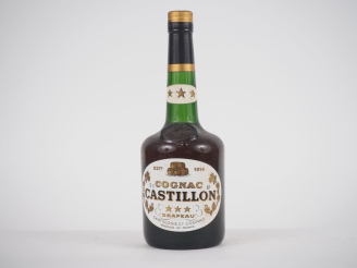 Vente aux enchères 1 BOUTEILLE COGNAC CASTILLON DRAPEAU