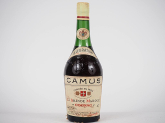 Vente aux enchères 1 VIEILLE BOUTEILLE COGNAC CAMUS LA GRANDE MARQUE "CELEBRATION" -  PAP