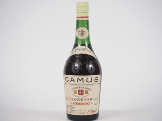 Vente aux enchères 1 VIEILLE BOUTEILLE COGNAC CAMUS LA GRANDE MARQUE "CELEBRATION" -  PAP