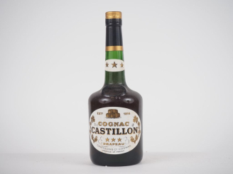 Vente aux enchères 1 BOUTEILLE COGNAC CASTILLON DRAPEAU