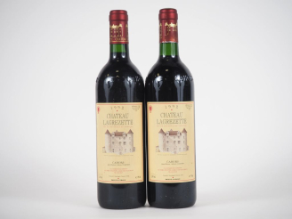 Vente aux enchères 2 BOUTEILLES CHÂTEAU LAGREZETTE CAHORS - 1992