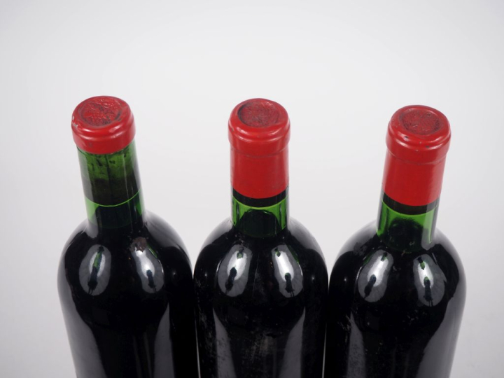 3 BOUTEILLES PORTAIL ROUGE GRAVES - 1967 - 1 TRÈS BON NIVEAU/1 BG/1 LB
